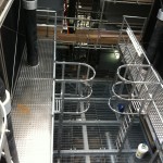 Painted Structural Steel Frame - to form a plant enclosure.