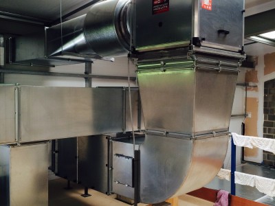 extraction canopy, designatech, birmingham steel fabrication, stainless steel canopy, stainless steel catering products,